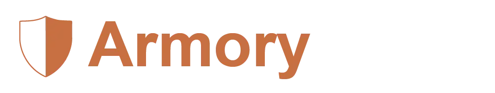 The Armory shield and wordmark that inspired the protection features of Trust Armory.